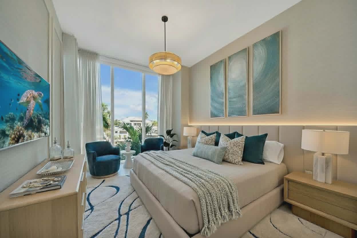 Modern Coastal Bedroom Design by Artistic Interiors Fort Lauderdale