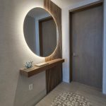 Modern Foyer with LED Mirror