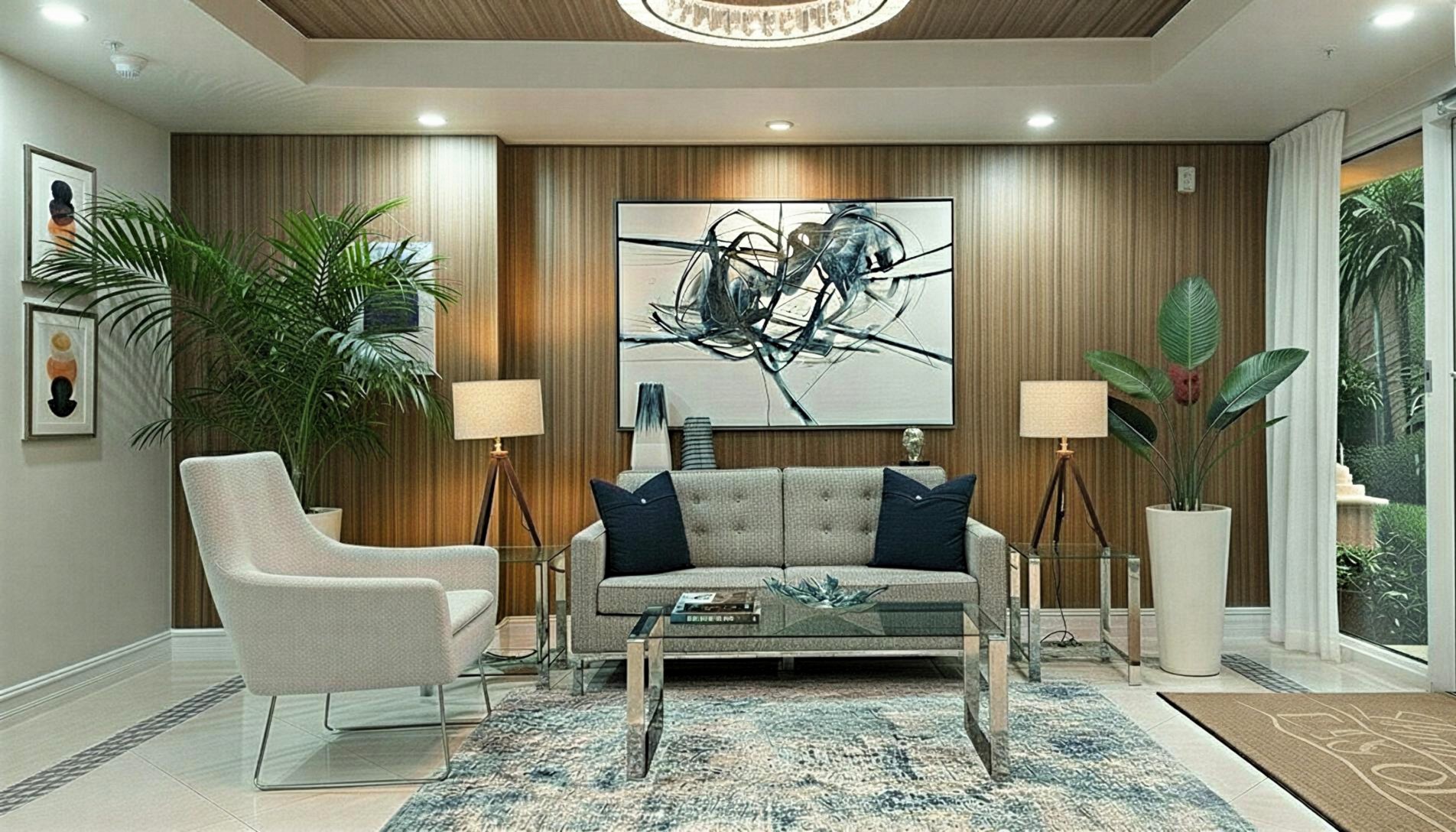 Condo Lobby Design by Artistic Interiors