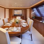 Italian yacht dining room