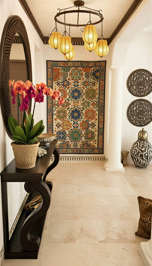 Inrerior Design by Artistic Interiors Moroccan Foyer