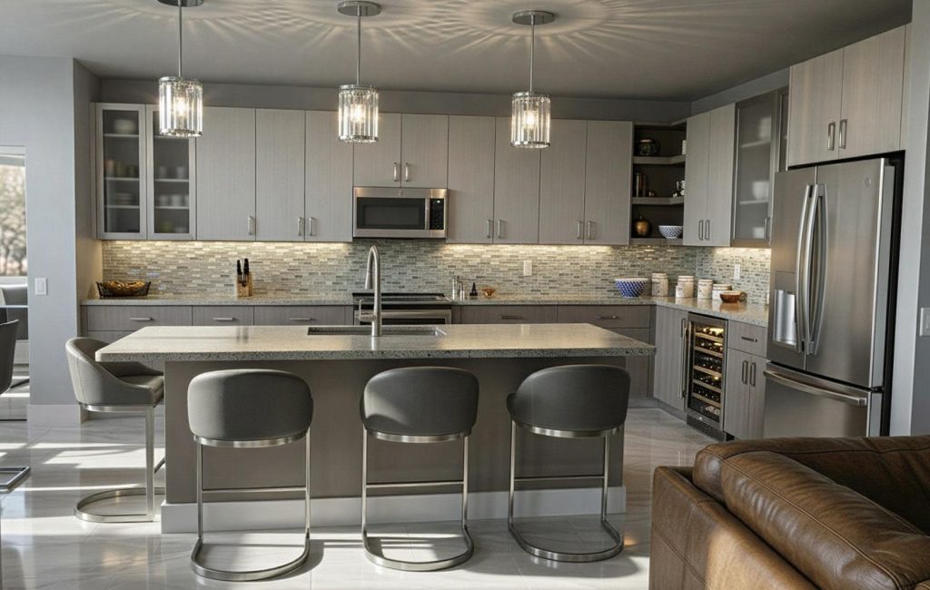 Lioher kitchen design Weston, by Artistic Interiors