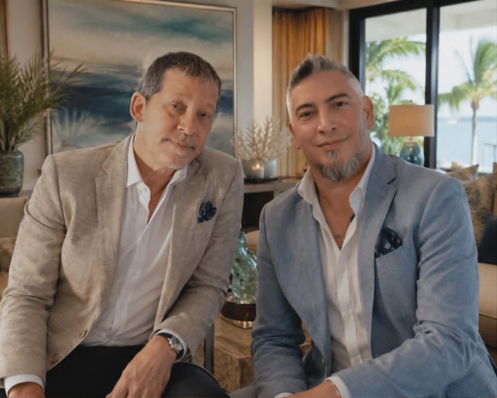 Andy Quinones and Brently Frey of Artistic Interiors. Luxury Fort Lauderdale Interior Designers serving South Florida