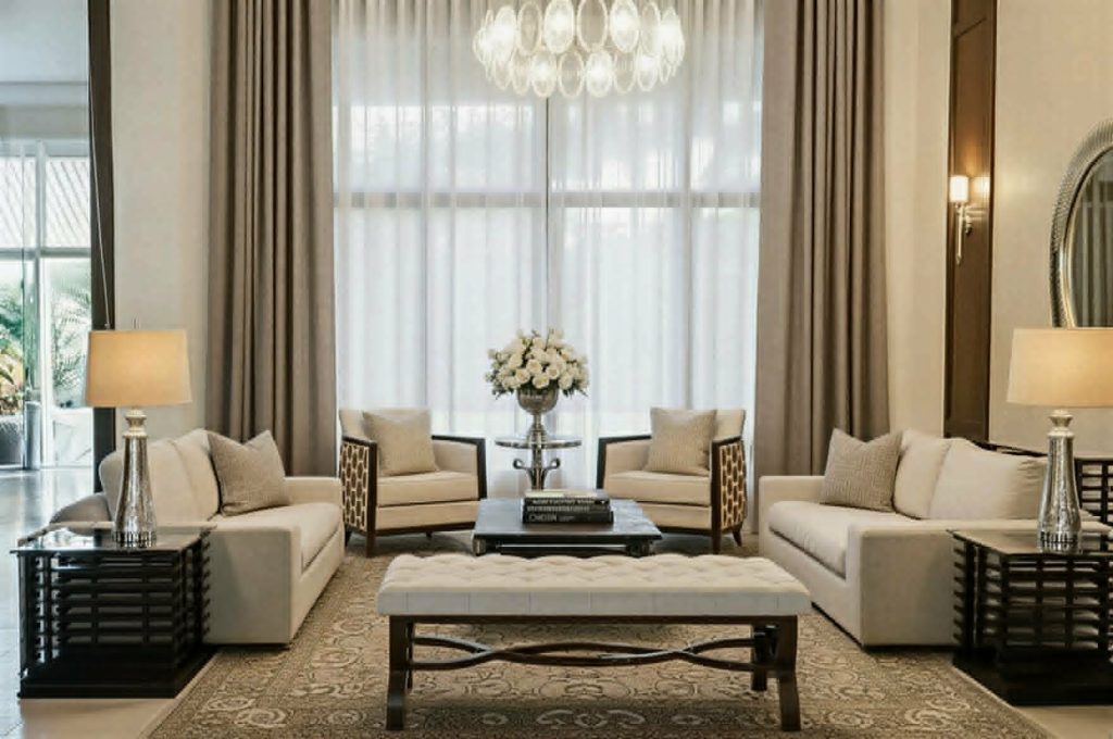 Httpswww Andyquinones Net contemporary and transitional design usually go hand in hand Soft neutral colors intentional symmetry and dramatic lighting compose this beautiful living space designed for relaxation and conversation