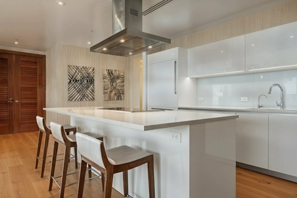Httpswww Andyquinones Net this all white lacquer modern kitchen design is a great example of the use of minimalism while keeping style and functionality intact Artistic interiors florida interior designers  decorators